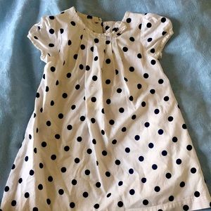 Carter's Black and White Polka-Dotted Party Dress